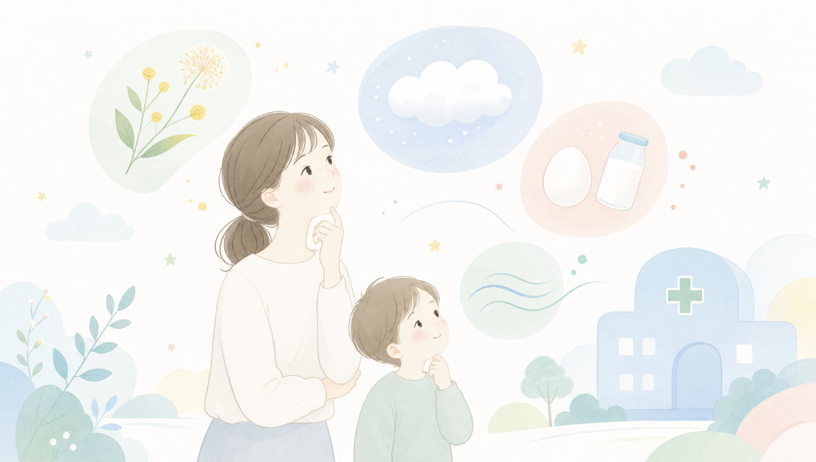 宝塚市仁川の星空こども・アレルギークリニック 子どものアレルギーは「何科」に行けばいい？（診療科の選び方と受診の目安）