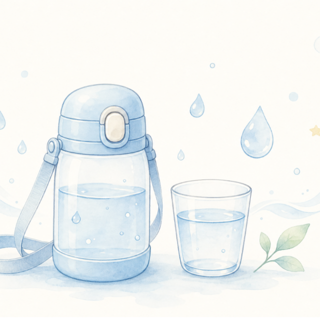 子どもの水分補給のポイントと脱水症状・受診の目安に関する解説画像